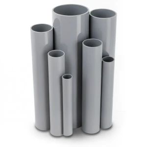 UPVC Pipes Outside Diameter 400 mm Thickness 9.8 mm Gray