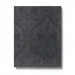 Italian Wallpaper Dark Gray Color Classic Design, Size 10mx0.70m, Model 15056