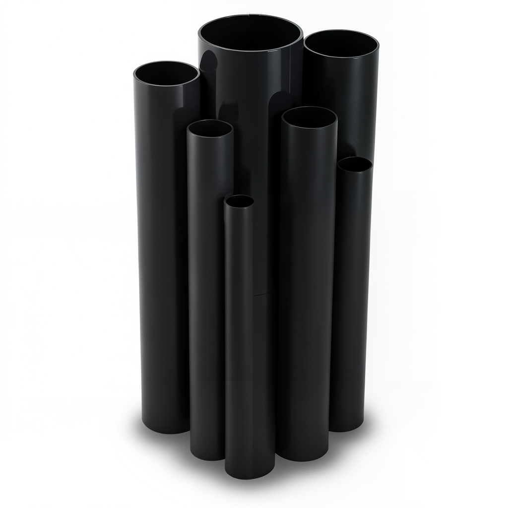 مواسير UPVC ضغط 4 بار قطر خارجي 90 مم سمك 1.8 مم لون اسود