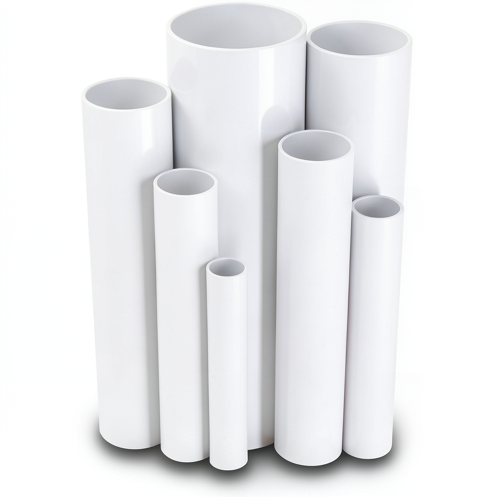 UPVC Pipes 3 Inch Nominal Pressure 12 Bar Outside Diameter 88.7 mm Thickness 4.6 mm White