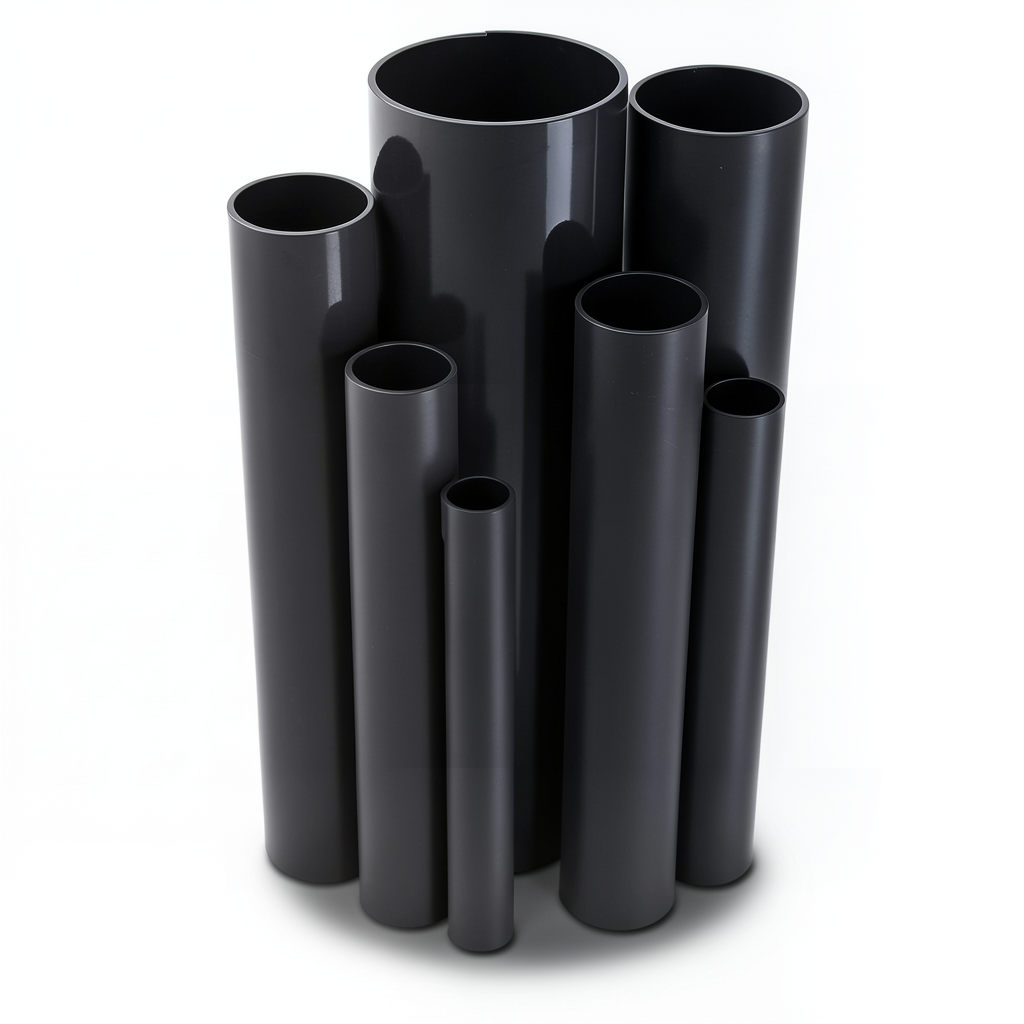 مواسير UPVC ضغط 12 بار قطر خارجي 89.1 مم سمك 5.3 مم لون اسود