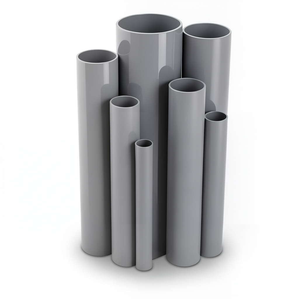 UPVC Pipes Outside Diameter 110 mm Thickness 3 mm Gray