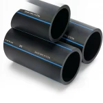 أنابيب HDPE السعودي PE 100 ضغط 6 بار قطر خارجي 560 مم سمك 21.4 مم لون اسود