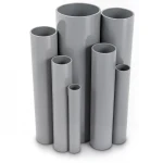 UPVC Pipes Outside Diameter 600 mm Thickness 15.4 mm Gray