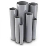 UPVC Pipes 6 meters Length ½ Inch Size 1.52 mm Thickness Gray