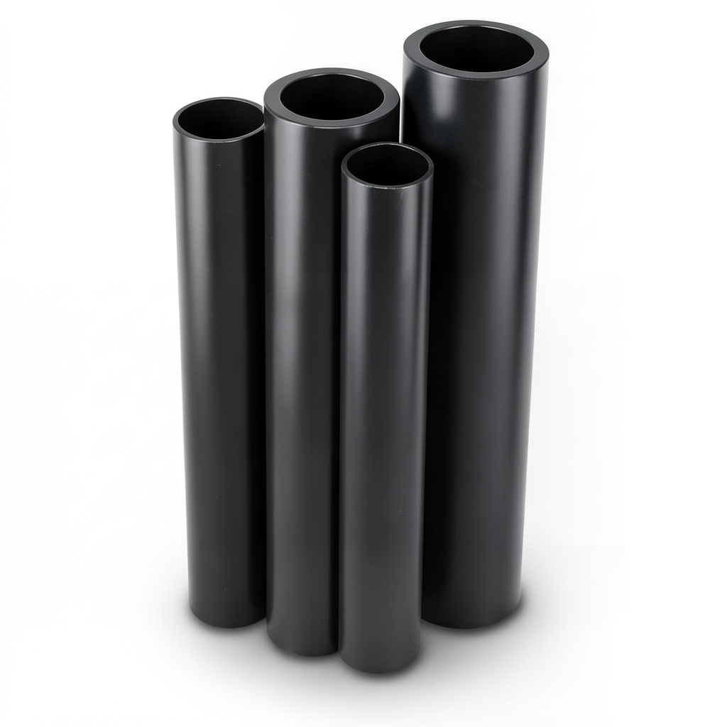 Al-Rajhi HDPE Pipes PE 80 Pressure 4 Bar OD 160 mm Thickness 4 mm Black