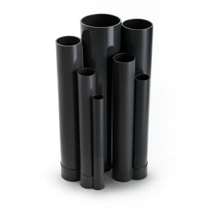 مواسير UPVC ضغط 4 بار قطر خارجي 90 مم سمك 1.8 مم لون اسود