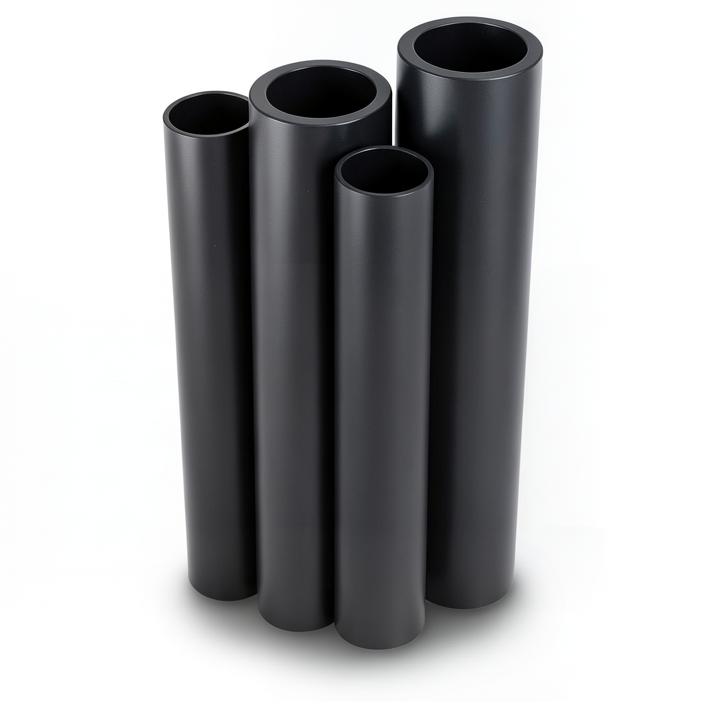 Al-Rajhi HDPE Pipes PE 80 Pressure 4 Bar Diameter 315 mm Thickness 7.7 mm Black