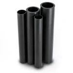 أنابيب HDPE PE 80 ضغط 4 بار قطر 450 مم سمك 11 مم لون أسود