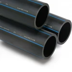 أنابيب HDPE السعودي PE 100 ضغط 16 بار قطر خارجي 500 مم سمك 45.4 مم لون اسود