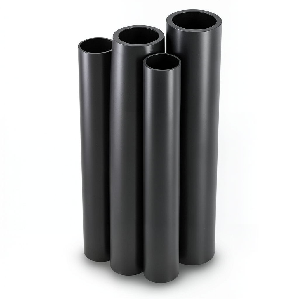 Al-Rajhi HDPE Pipes PE 80 Pressure 4 Bar Diameter 500 mm Thickness 12.3 mm Black