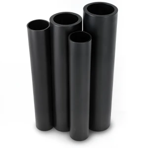 أنابيب HDPE PE 80 ضغط 4 بار قطر 560 مم سمك 13.7 مم لون أسود