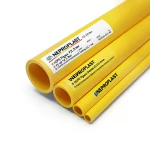 أنابيب HDPE PE 100 ضغط 12.5 بار قطر خارجي 450 مم سمك 33.1 مم أصفر | نيبروبلاست