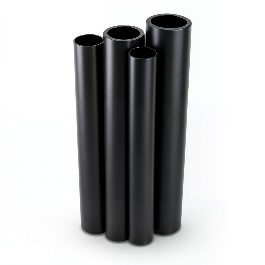 أنابيب HDPE الراجحي PE 80 ضغط 4 بار قطر 710 مم سمك 17.4 مم لون أسود