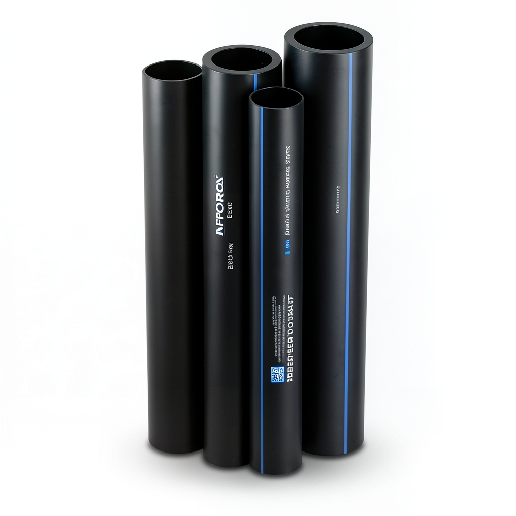 HDPE Pipes PE 80 Pressure 6 Bar Outside Diameter 355 mm Thickness 16.2 mm Black | NEPROPLAST