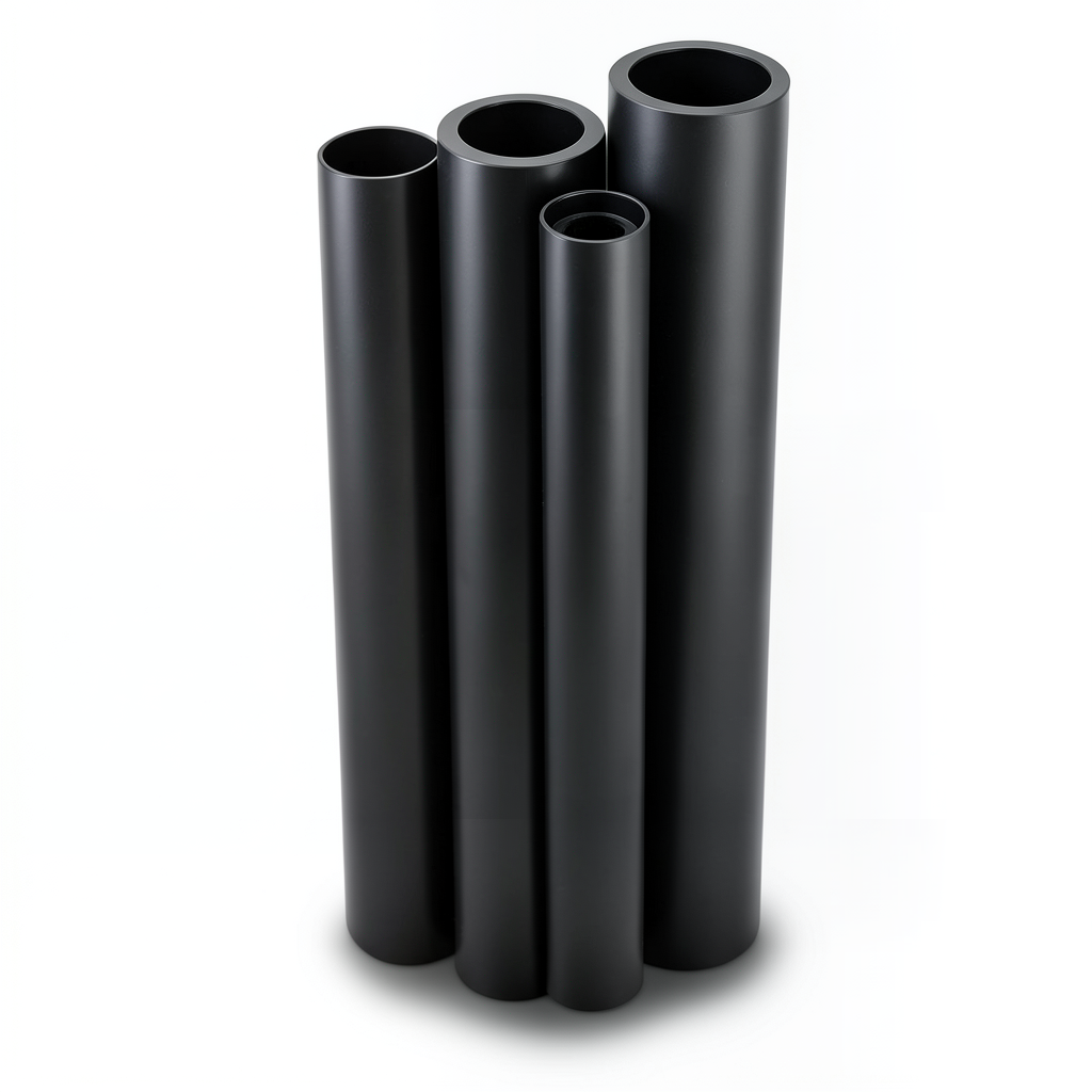 HDPE Pipes PE 80 4 Bar Pressure 1000 mm Diameter 24.5 mm Thickness Black