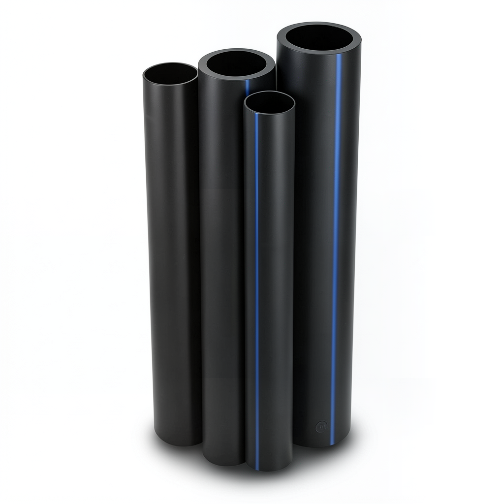HDPE Pipes PE 80 Pressure 6 Bar Outside Diameter 400 mm Thickness 18.2 mm Black | NEPROPLAST