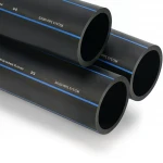مواسير HDPE  انظمة الأنابيب السعودى PE 100 ضغط 10 بار قطر خارجي 560 مم سمك 33.2 مم لون اسود