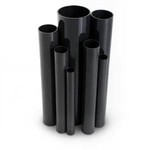 مواسير UPVC ضغط اسمي 10 بار قطر خارجي 90 مم سمك 4.3 مم لون اسود