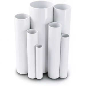 مواسير UPVC ضغط 16 بار قطر خارجي 90 مم سمك 6.7 مم أبيض