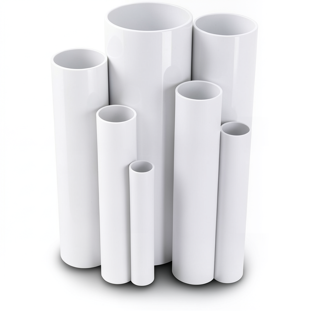 UPVC Pipes 16 Bar Pressure 90 mm Diameter 6.7 mm Thickness White