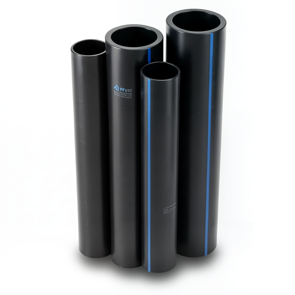 مواسير HDPE PE 80 ضغط 6 بار قطر خارجي 140 مم سمك 6.4 مم لون أسود | نيبروبلاست