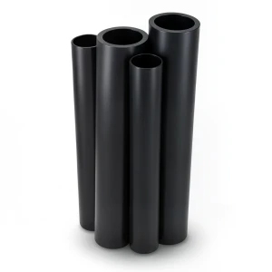 مواسير HDPE الراجحي PE 80 ضغط 4 بار قطر 140 مم سمك 3.5 مم لون أسود