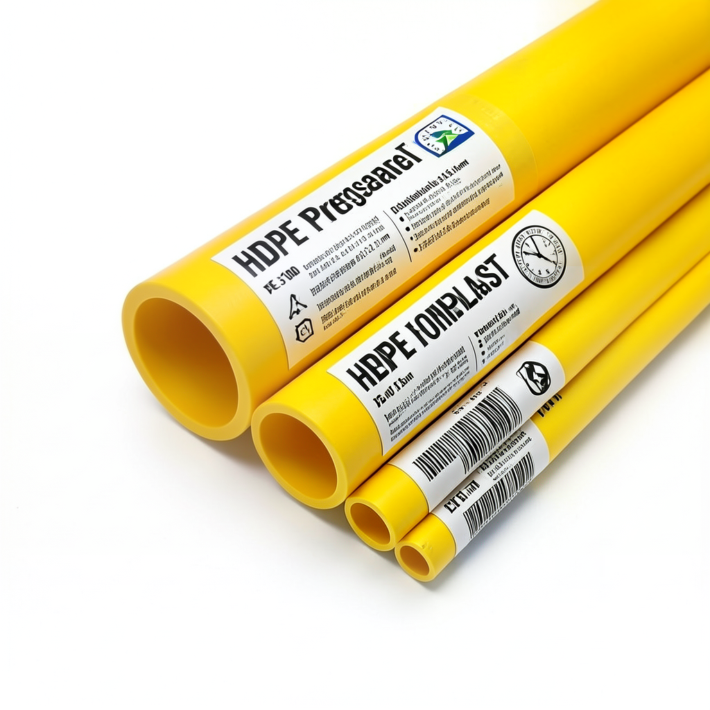 HDPE Pipes PE 100 Pressure 12.5 Bar Outside Diameter 315 mm Thickness 23.2 mm Yellow | NEPROPLAST