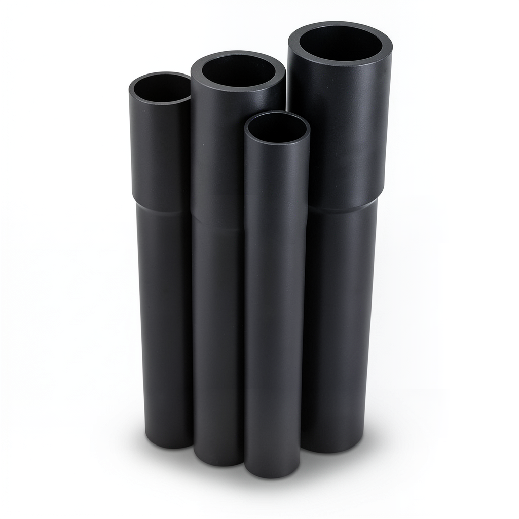 مواسير HDPE PE 80 ضغط 4 بار قطر 200 مم سمك 4.9 مم لون أسود
