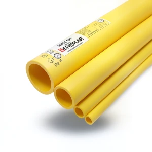أنابيب HDPE PE 100 ضغط 12.5 بار قطر 400 مم سمك 29.4 مم لون أصفر | نيبروبلاست