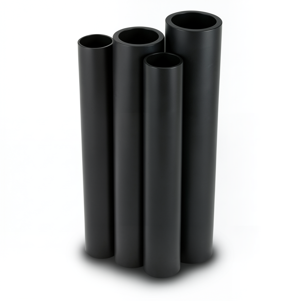 مواسير HDPE الراجحي PE 80 ضغط 4 بار قطر 315 مم سمك 7.7 مم لون أسود