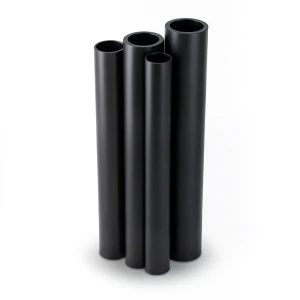 مواسير HDPE PE 80 ضغط 4 بار قطر 400 مم سمك 9.8 مم أسود