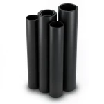 أنابيب HDPE PE 80 ضغط 4 بار قطر 450 مم سمك 11 مم لون أسود