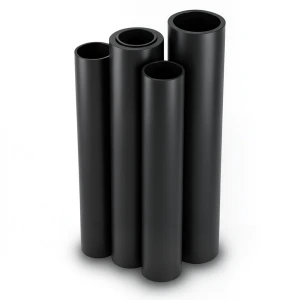 أنابيب HDPE PE 80 ضغط 4 بار قطر 450 مم سمك 11 مم لون أسود
