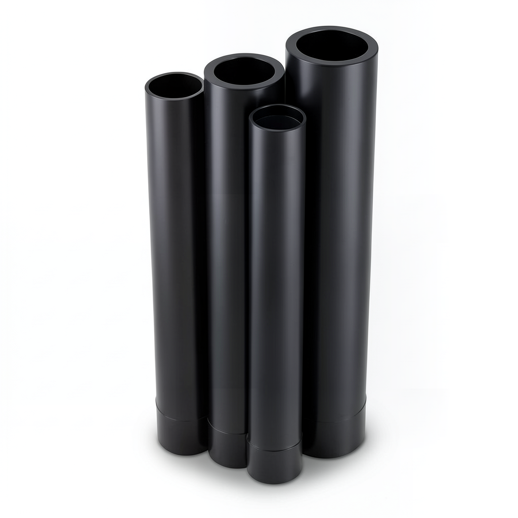 Al-Rajhi HDPE Pipes PE 80 Pressure 4 Bar Diameter 500 mm Thickness 12.3 mm Black