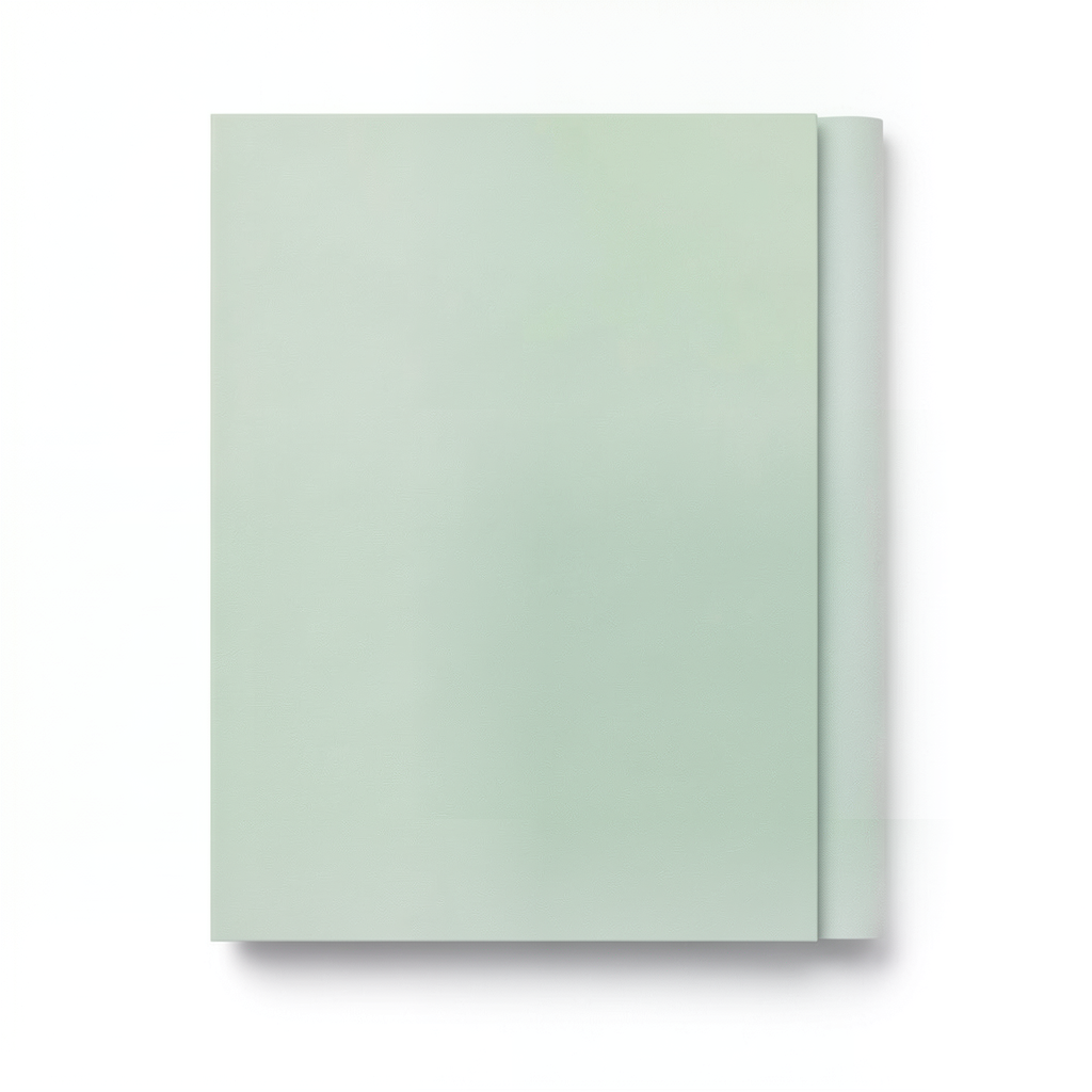 German Plain Wall Covering 10 m x 0.53 m Pale Green, Model 479454
