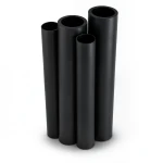 أنابيب HDPE PE 80 ضغط 4 بار قطر 560 مم سمك 13.7 مم لون أسود