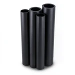 أنابيب HDPE PE 80 ضغط 4 بار قطر 630 مم سمك 15.4 مم لون أسود