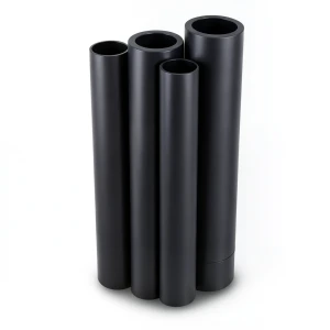 أنابيب HDPE PE 80 ضغط 4 بار قطر 630 مم سمك 15.4 مم لون أسود