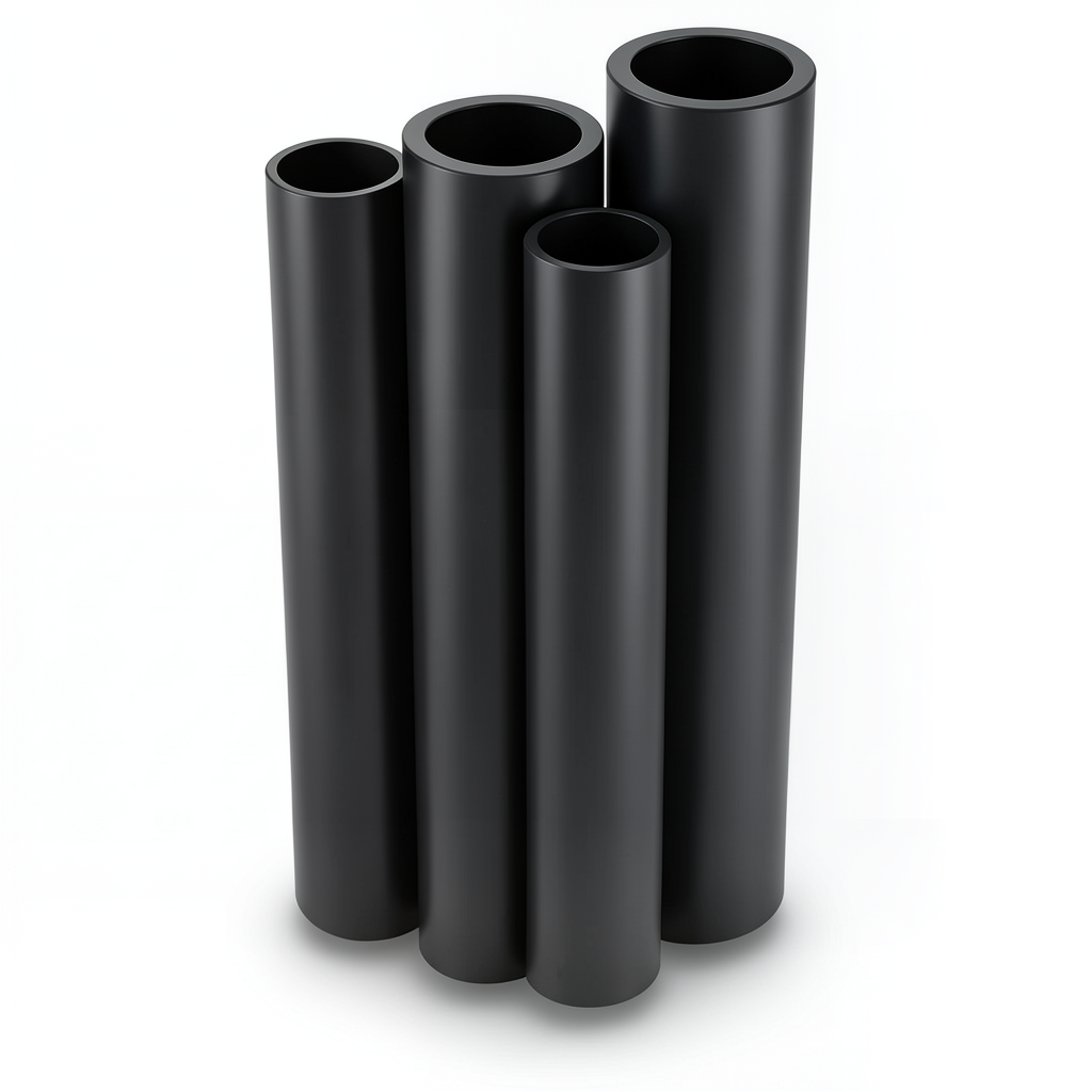 أنابيب HDPE الراجحي PE 80 ضغط 4 بار قطر 710 مم سمك 17.4 مم لون أسود