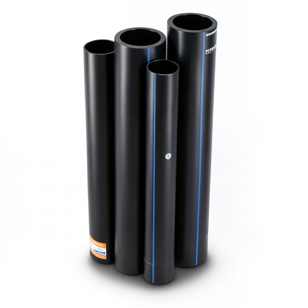 HDPE Pipes PE 80 Pressure 6 Bar Outside Diameter 355 mm Thickness 16.2 mm Black | NEPROPLAST