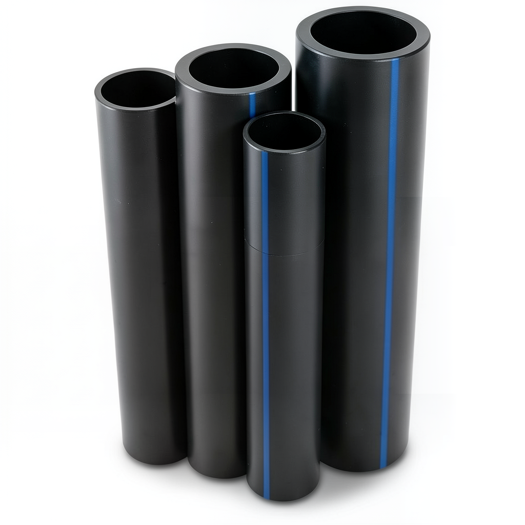 مواسير HDPE PE 80 ضغط 6 بار قطر خارجي 400 مم سمك 18.2 مم لون اسود | نيبروبلاست