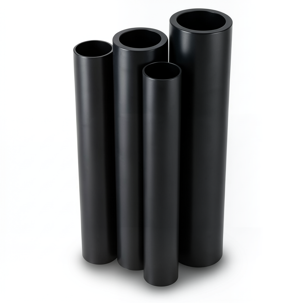 أنابيب HDPE الراجحي PE 80 ضغط 4 بار قطر 1200 مم سمك 29.4 مم أسود