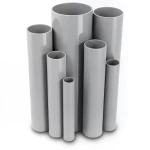 مواسير UPVC مقاس 1 إنش سمك 1.52 مم لون رمادي