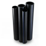 أنابيب HDPE الراجحي PE 80 ضغط 4 بار قطر 1400 مم سمك 34.4 مم أسود