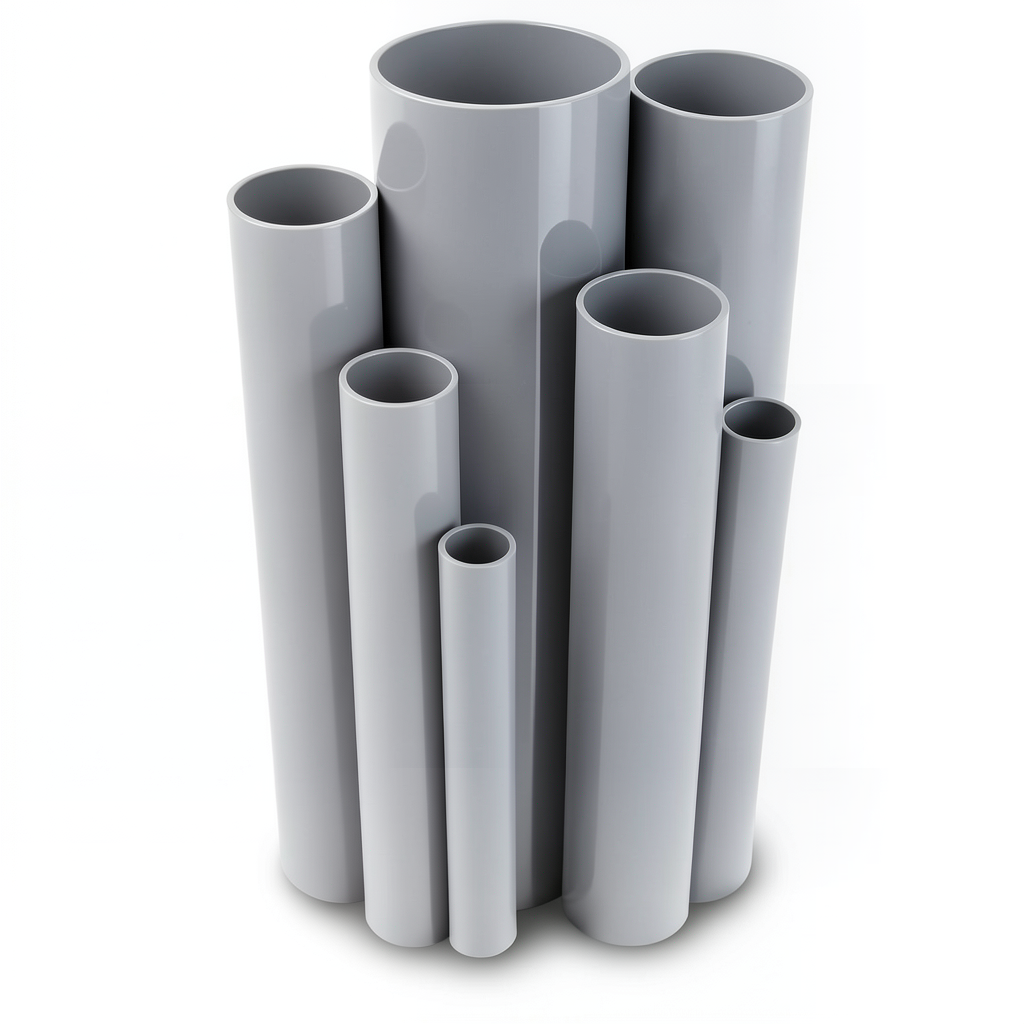 UPVC Pipes Size 2 Inch Thickness 2.54 mm Gray Color