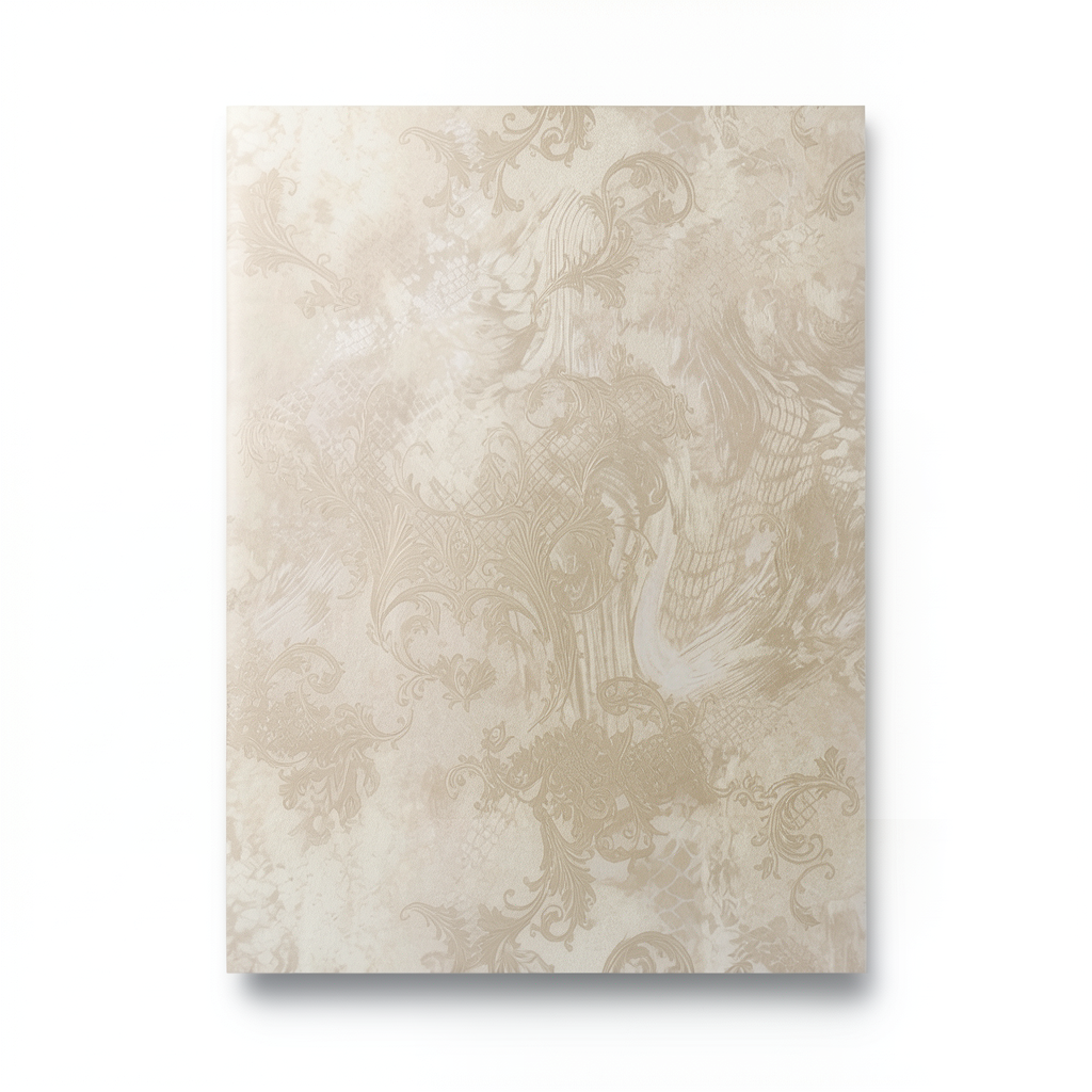 Italian Wallpaper Pattern Design Beige Color, Size 10mx0.70m, Model 14076