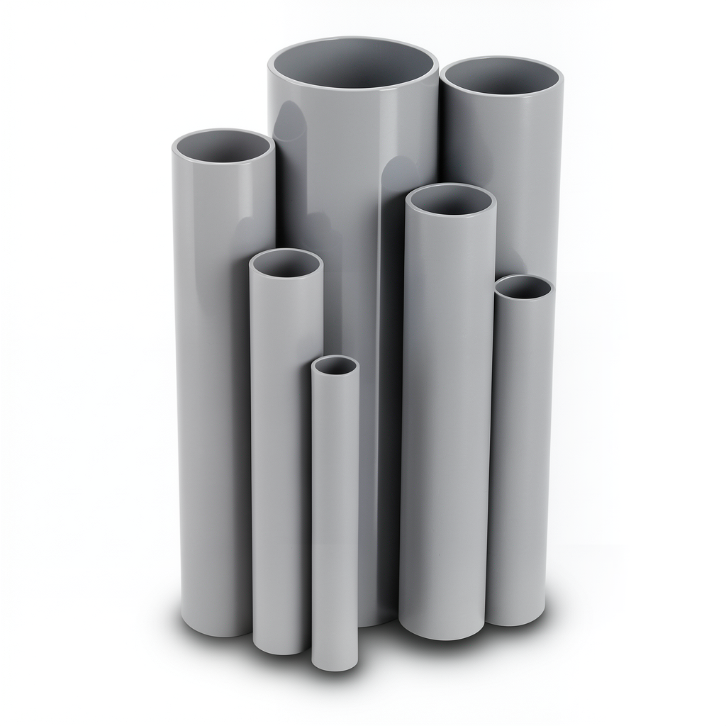 UPVC Pipes Nominal Pressure 16 Bar Outside Diameter 90 mm Thickness 6.7 mm Gray