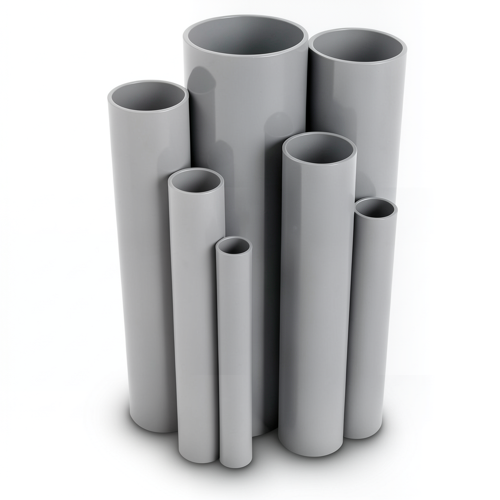 UPVC Pipes Size 2 ½ Inch Thickness 2.79 mm Gray Color