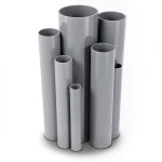 مواسير UPVC مقاس 3 إنش سمك 3.18 مم لون رمادي